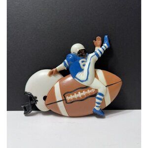 Vintage Burwood Football Player Plaque 1991 Plastic Wall Hanging 3213-1